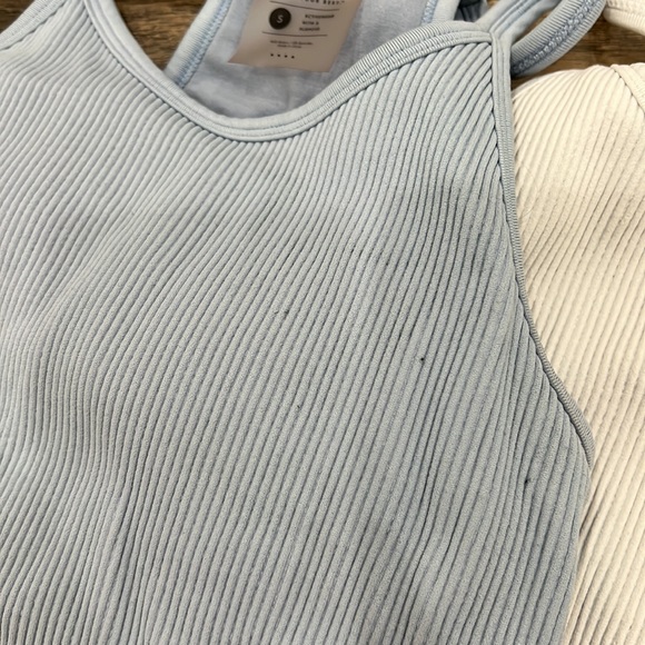 Acta Sports Bra Tank Bundle in White, baby blue, and black Racerback - Picture 3 of 8